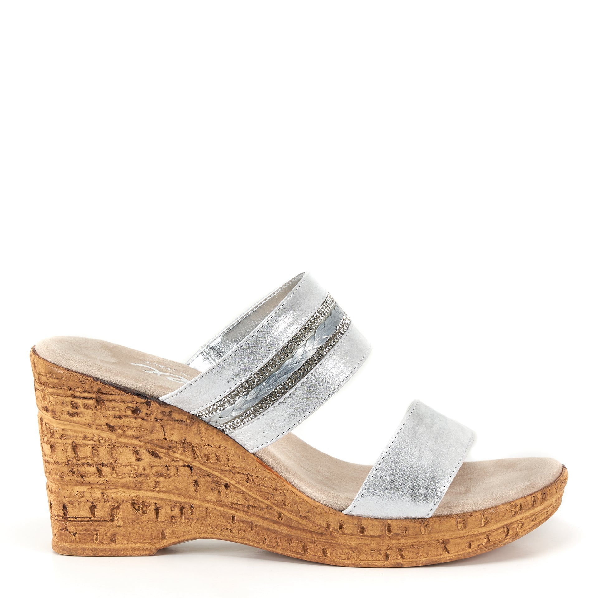 ONEX Women's Amellia Sandals - Handmade Leather Silver Sandals Size 11